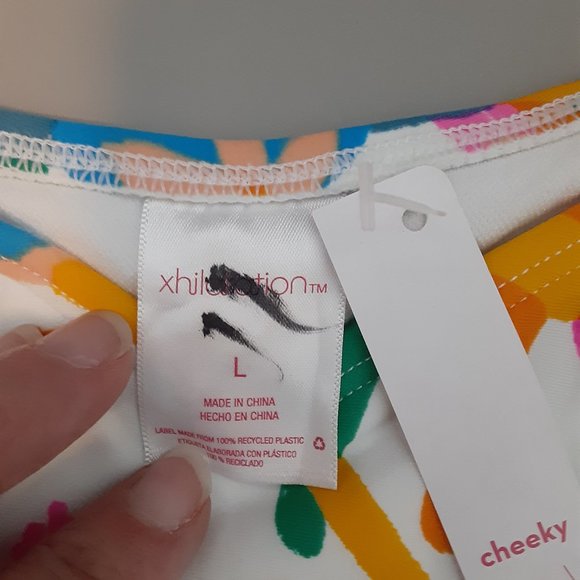 👙Xhilaration Target bikini colorful high leg side tie bottoms - Picture 7 of 8